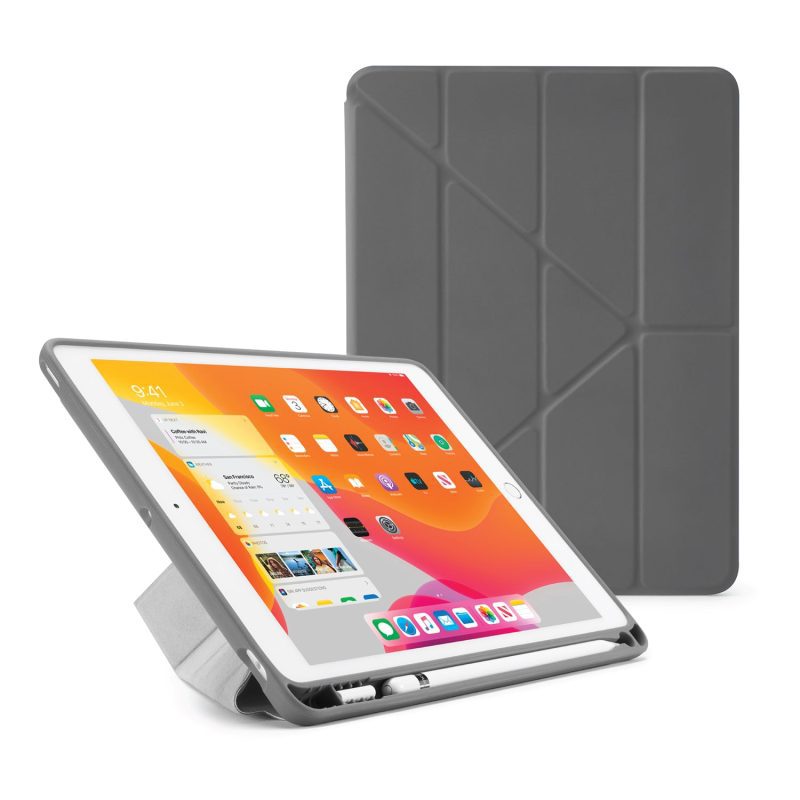 iPad 10.2 2019 origami TPU dark grey hero 1