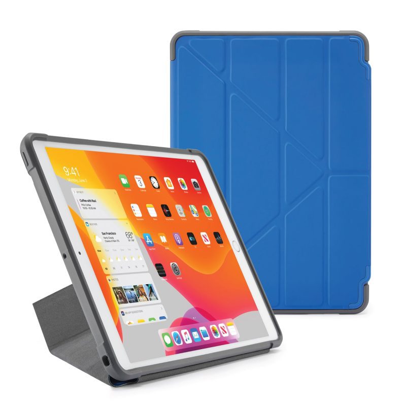 iPad 10.2 2019 origami shield royal blue hero