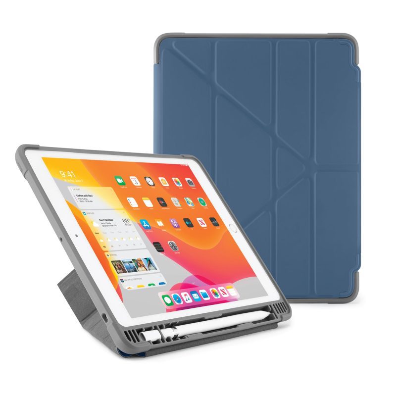 iPad 10.2 origami pencil shield navy hero