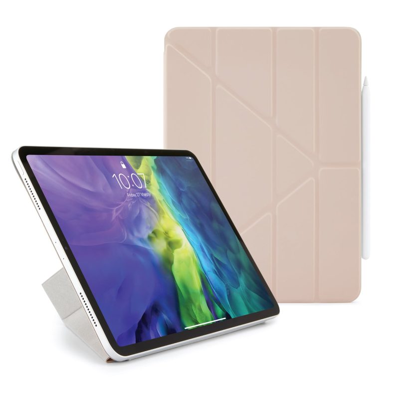 iPad 11 2020 origami folio dusty pink hero