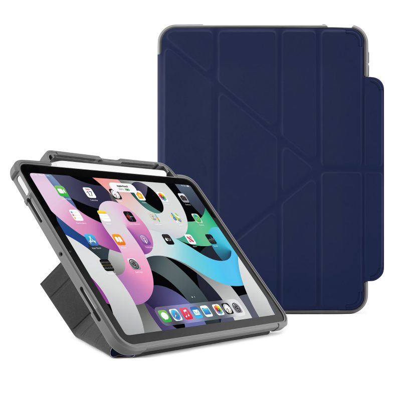 iPad Air 10.9 origami pencil shield dark blue hero