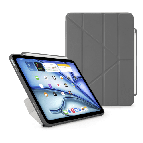 iPad Air 11 2024 Origami No3 Pencil Case Grey hero