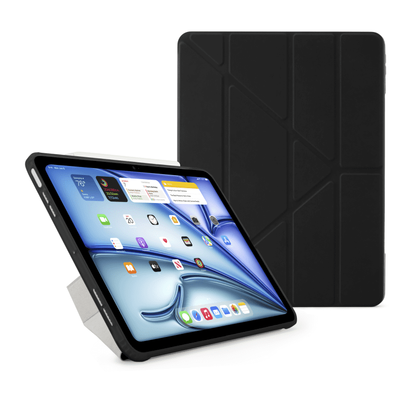 iPad Air 13 2024 Origami No1 Case Black hero