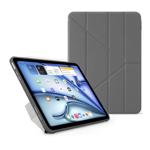 iPad Air 13 2024 Origami No1 Case Grey hero