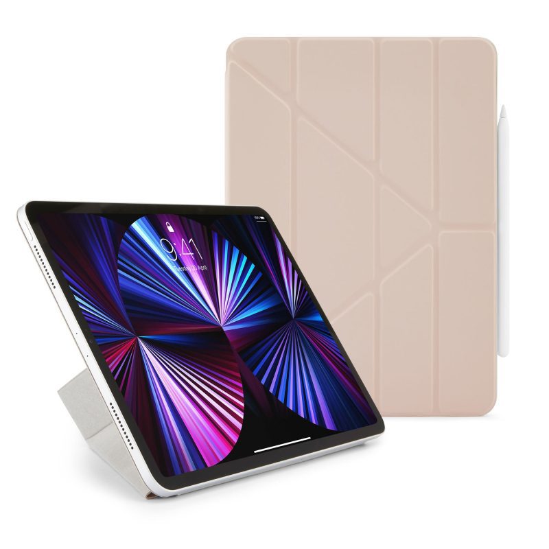 iPad Pro 11 2021 origami folio dusty pink hero