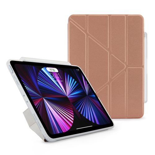 iPad Pro 11 2022 origami pencil case rose gold hero