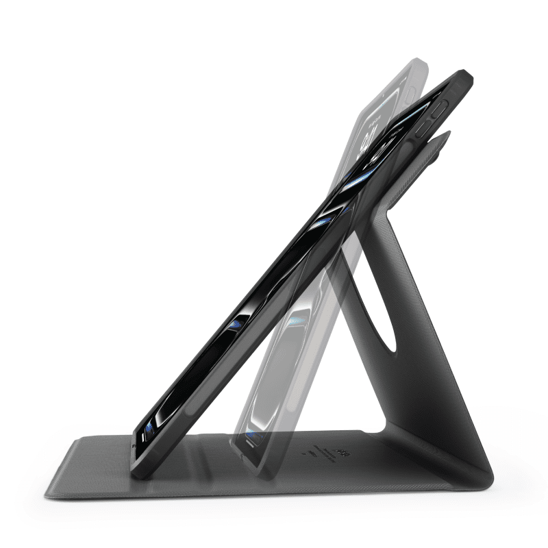 iPad Pro 13 2024 No5RotatingFolio black stand positions