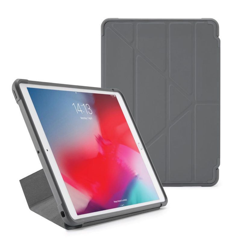 iPad air 10.5 origami shield dark grey hero