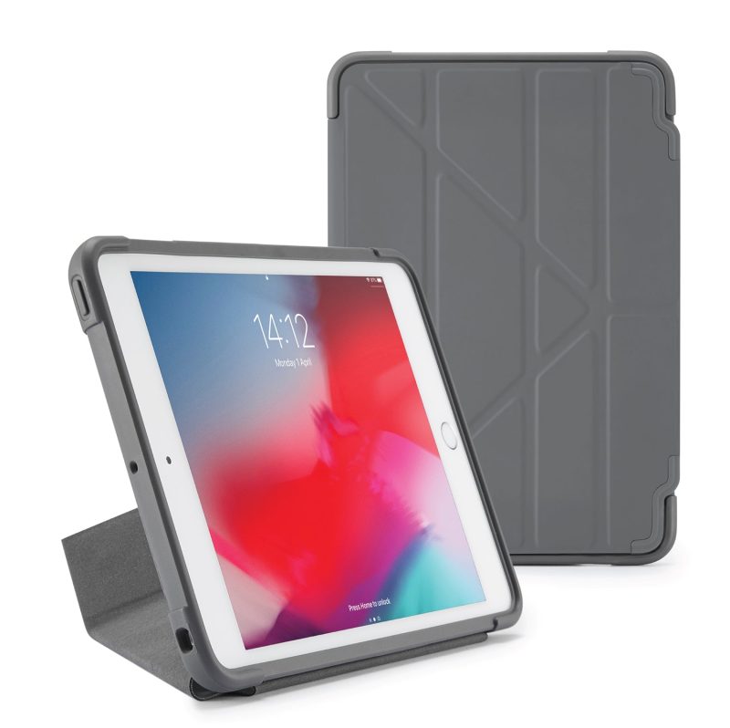 iPad mini 2019 origami shield dark grey hero