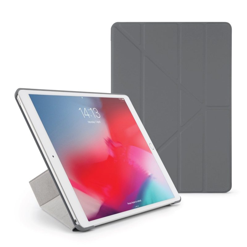 ipad 10.5 origami case dark grey hero