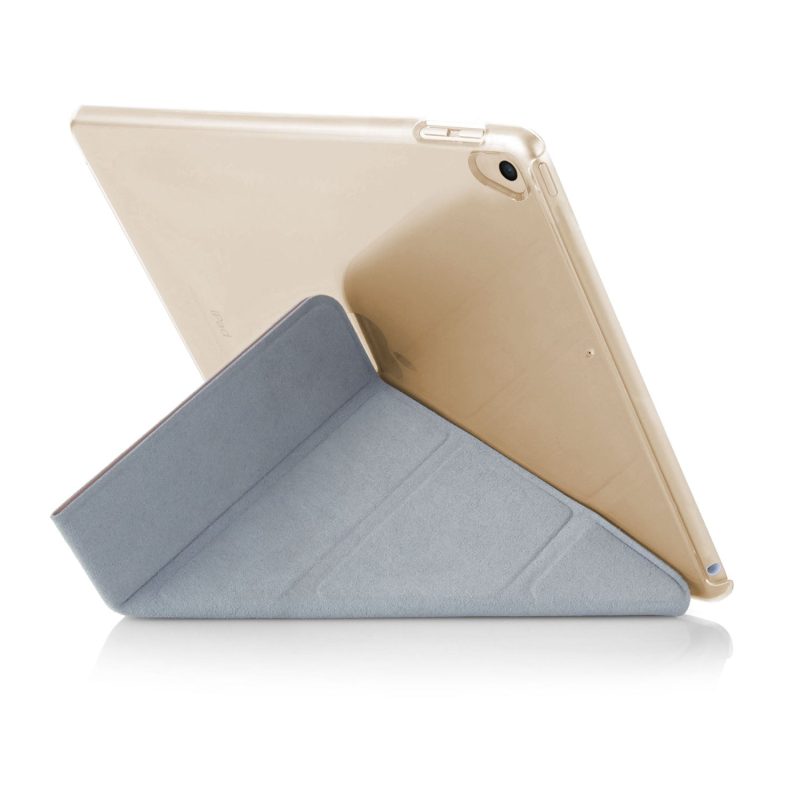 pipetto ipad 9 7 case origami metallic rosegold clear back interior